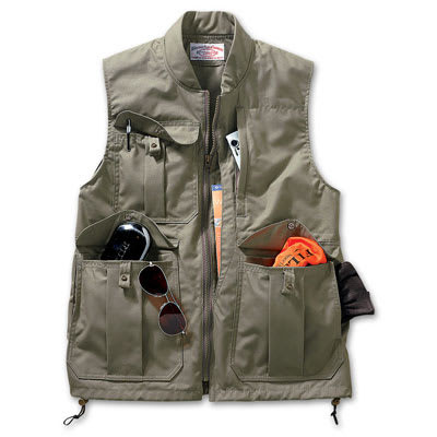 Filson SM Green Travel Vest 10060-GN, Small - Filson