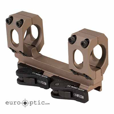 American Defense Manufacturing ADM AD-RECON-S 1" STD Lever FDE Scope Mount - American Defense Manufacturing