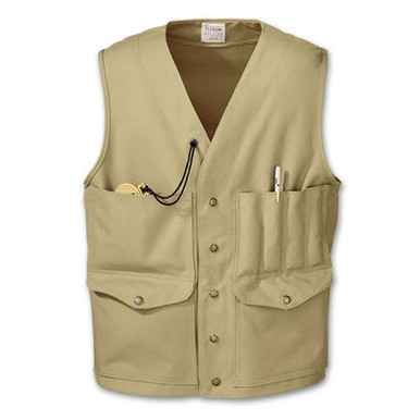 Filson Tin Cruiser Vest Khaki 50 10061 in Tan - Filson