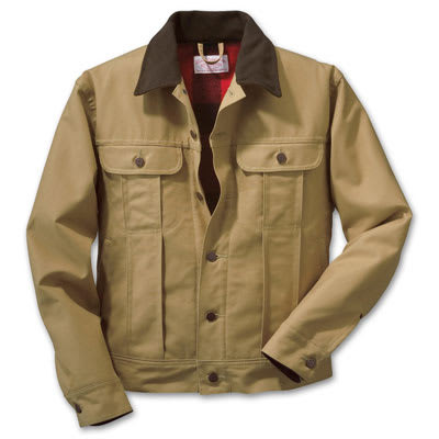 Filson SM Dark Tan Lined Ranch Jacket 10072, Small - Filson