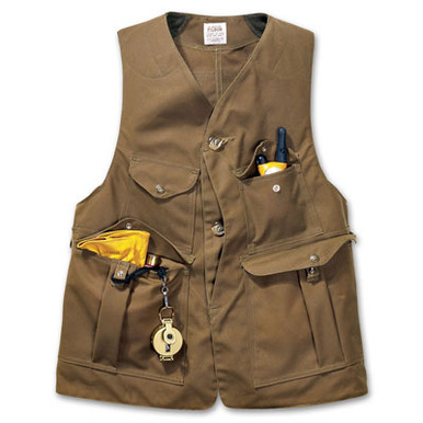 Filson SM Tan Original Hunting Vest FIL-10094-TN, Small - Filson