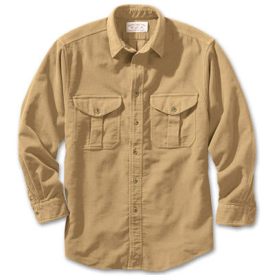 Filson Mens XS Khaki Moleskin Shirt 10394-KH - Filson