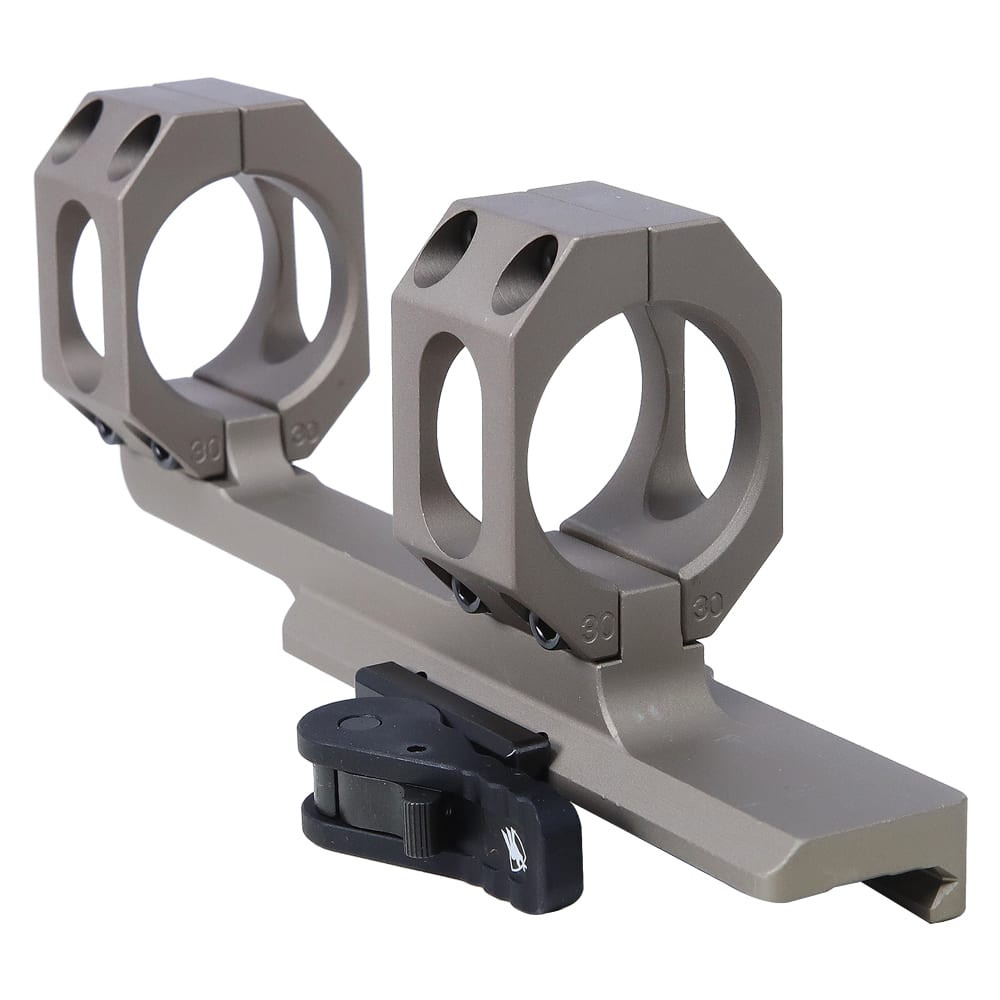 American Defense Manufacturing ADM AD-SCOUT 30mm Single QD Lever FDE Scope Mount 2" Offset - American Defense Manufacturing
