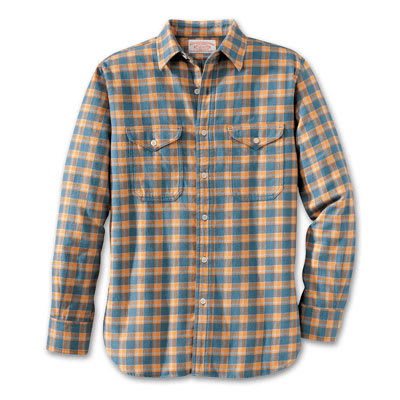 Filson XS Blue Jay Plaid Seattle II Shirt 10398-JP - Filson