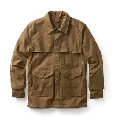 Filson Oil Tin Cloth Cruiser Fit Tan SM 10408 Jacket, Small - Filson