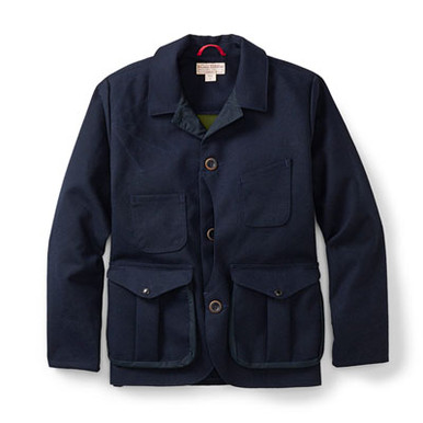 Filson Guide Work Jacket - Navy/Olive XS in Navy Wool/olive