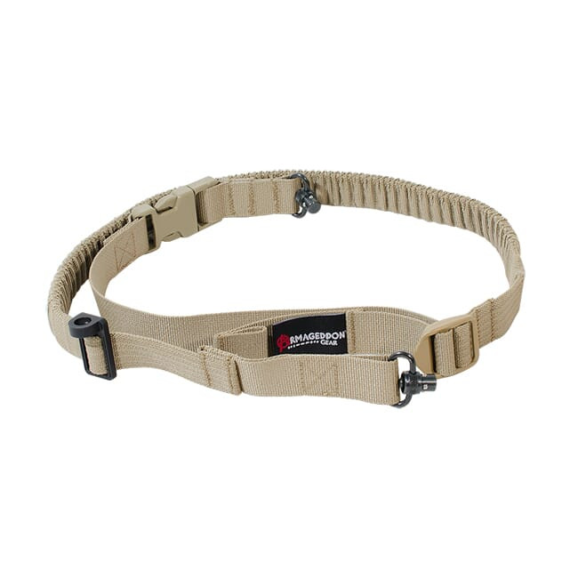Armageddon Gear Armageddon Convertible Carbine Sling w/ QD Swivels Tan AG0120 in Khaki - Armageddon Gear