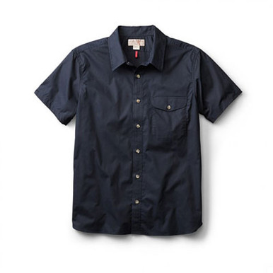 Filson S/S Feather Cloth Shirt Navy LG 10491 in Blue, Large - Filson