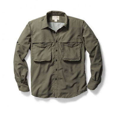 Filson Angler Shirt Light Olive LG 10535 in Green, Large - Filson