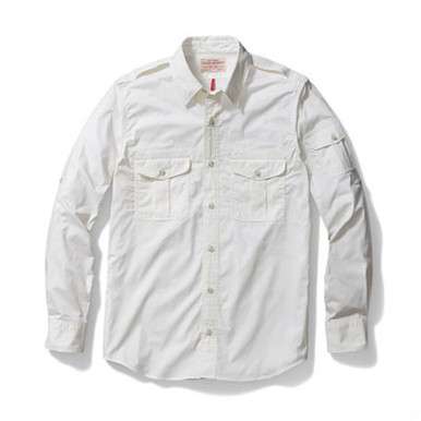 Filson Magnum Vented Bush Shirt Chalk White MD 10583, Medium - Filson