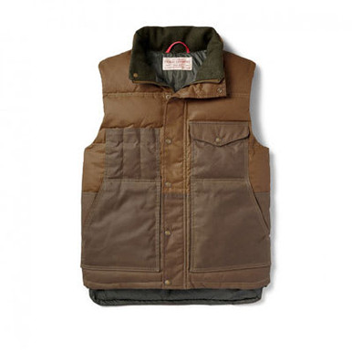 Filson Down Cruiser Vest Dark Tan MD 10641, Medium - Filson