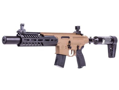 Sig Sauer MCX PCP CANEBRAKE .177 Cal 90gr Two-Tone Black/FDE Air Rifle w/(1) 30rd Pellet Mag & M-LOK Handguard AIR-MCX-CANEBRAKE-PCP - Sig Sauer