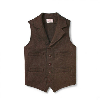 Filson Western Vest Brown XXXL FCO-003701 FIL-10682-Brown-XXXL, 3XL - Filson