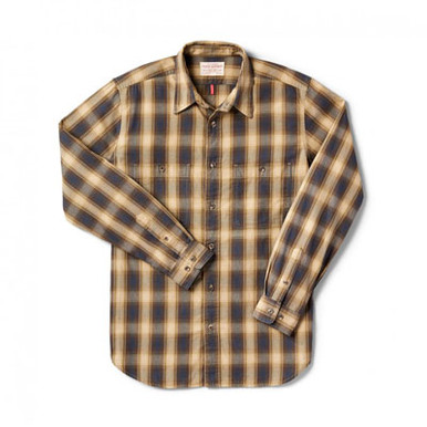 Filson Wildwood Shirt Navy Dune LG 10684 in Navy/Dune Plaid, Large - Filson