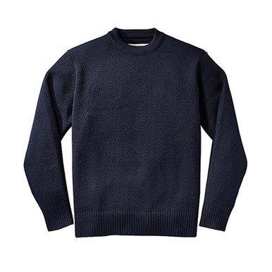 Filson Crewneck Guide Sweater Dark Navy SM 10691 Top in Blue, Small - Filson