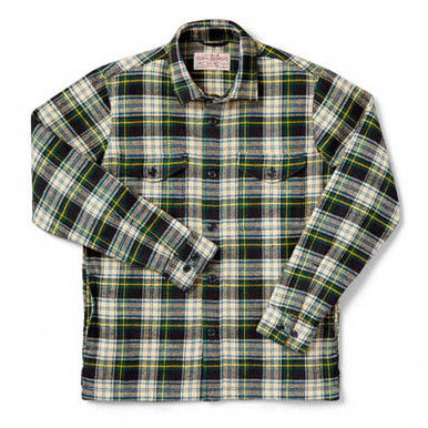 Filson Jac-Shirt Black Ivory LG 10697 in Black/ivory Plaid, Large - Filson