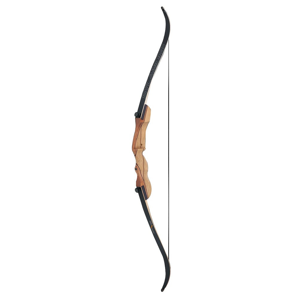 CenterPoint Archery Centerpoint Sycamore Takedown Recurve Bow w/Traditional Hard Maple Design, Fiberglass Limbs, Bow Stringer, Finger Tab, Nock Set & - CenterPoint Archery