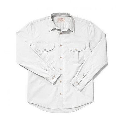 Filson Filson'S Feather Cloth Shirt White XXL FCO-004173 FIL-10761-White-XXL|FIL-10761-White-XXL - Filson