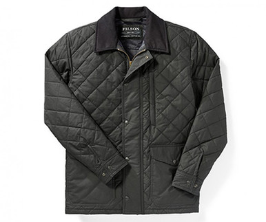 Filson Quilted Mile Marker NavyGrey S FCO-014374 FIL-10773-NavyGrey-S|FIL-10773-NavyGrey-S Jacket - Filson