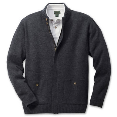 Filson SM Charcoal Lightweight Zip Cardigan 11009-CH in Gray, Small - Filson