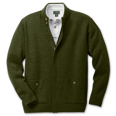 Filson SM Moss Green Lightweight Zip Cardigan 11009-MS, Small - Filson