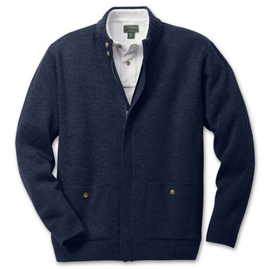 Filson SM Navy Lightweight Zip Cardigan 11009-NA in Blue, Small - Filson