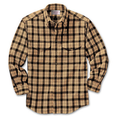 Filson Xlong Alaska Guide Shirt Camel Black 2XL 12007 in Camel/Black - Filson