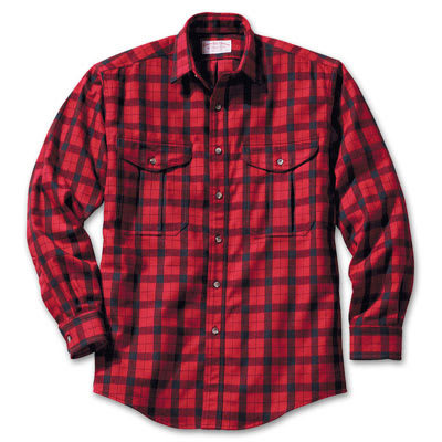 Filson LG Red/Black Alaskan Guide Shirt 12007-RB, Large - Filson
