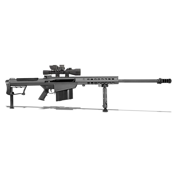 Barrett M107A1 Black 29" Leupold Mark 4 M1, BORS, Rings 14019 - Barrett