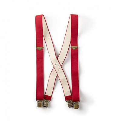 Filson Clip Suspenders Red Long FCO-006125 FIL-30080-Red-Long - Filson