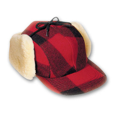 Filson XL Red/Black Double Mackinaw Cap 60041 - Filson