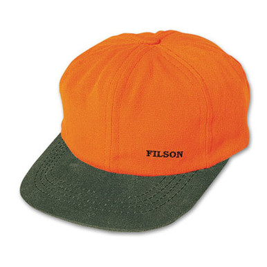 Filson Blaze Orange Shelter Cloth Cap 60073 - Filson