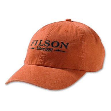 Filson Burnt Orange Logo Chino Cap 60075 - Filson