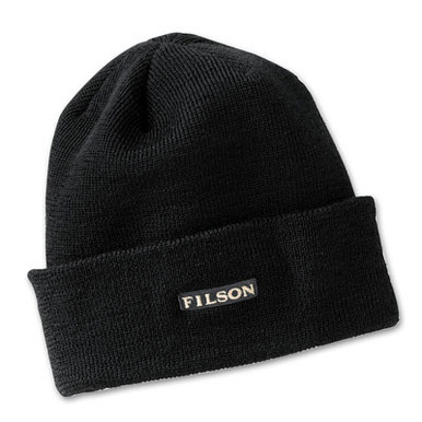 Filson Black Wool Cuff Cap 60198 - Filson