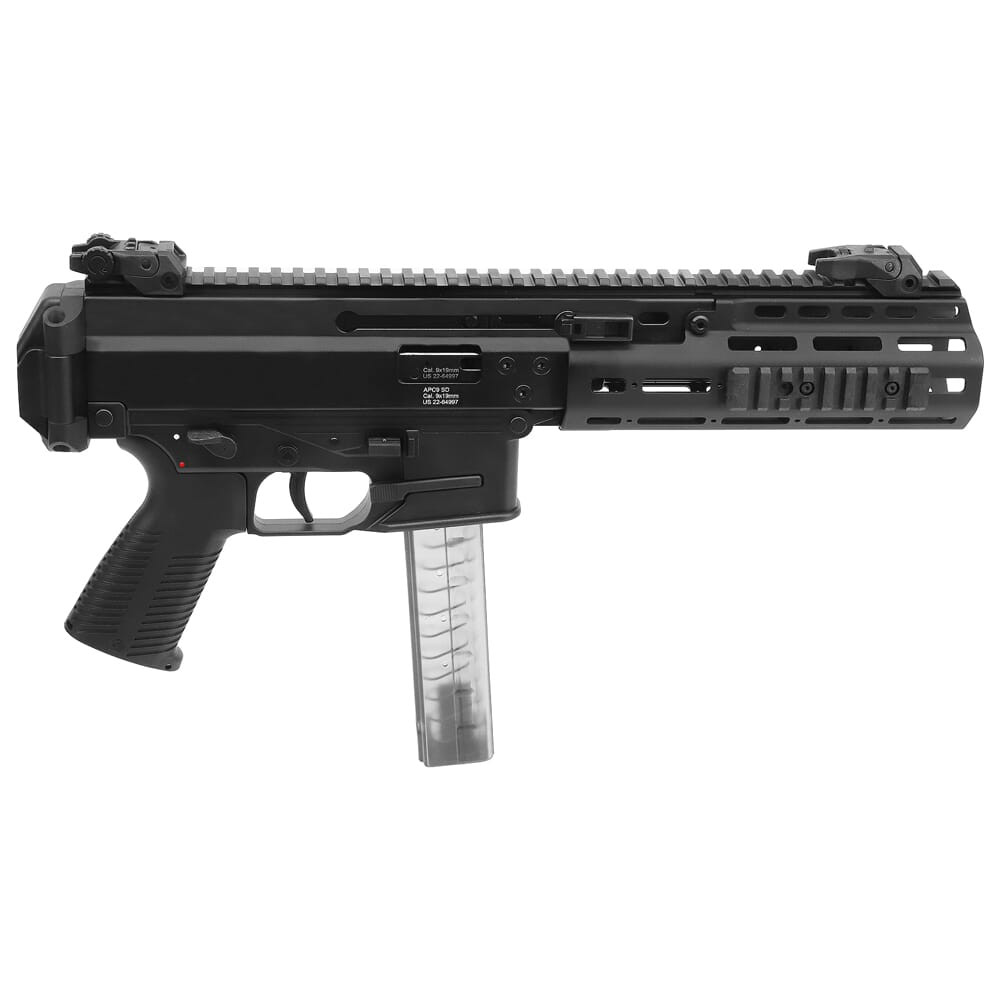 B&T APC9 SD-SC 9mm 5.7" 1:10" Bbl Black Pistol w/Sub-Compact Suppressor BT-36046-SC - B&T