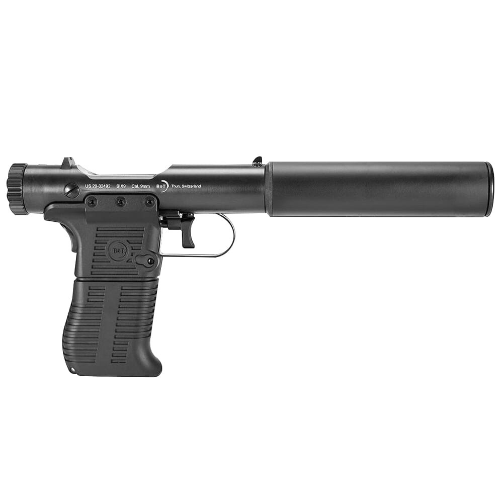 B&T Station Six Bolt Action 9mm 5" Bbl Black 9Rd 1 Mag BT-410111
