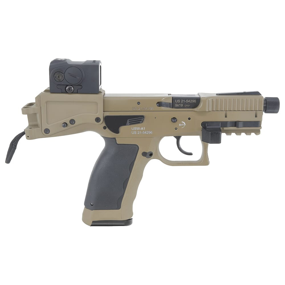 B&T USW-A1 9mm 4.3" Bbl Coyote Tan Pistol BT-430003-CT - B&T