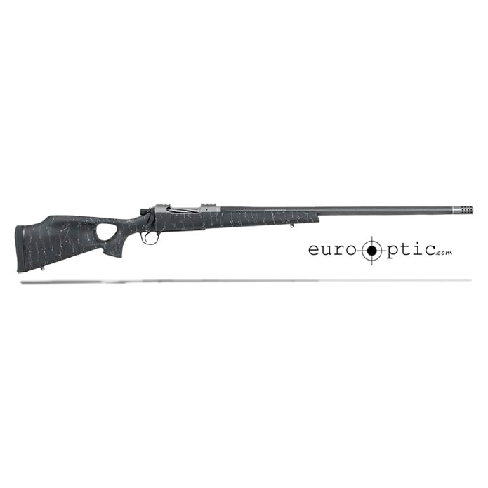 Christensen Arms Summit Ti-TH .338 Lapua Mag 27" Thumbhole Black W/Gray Webbing Rifle CA10269-717421 - Christensen Arms