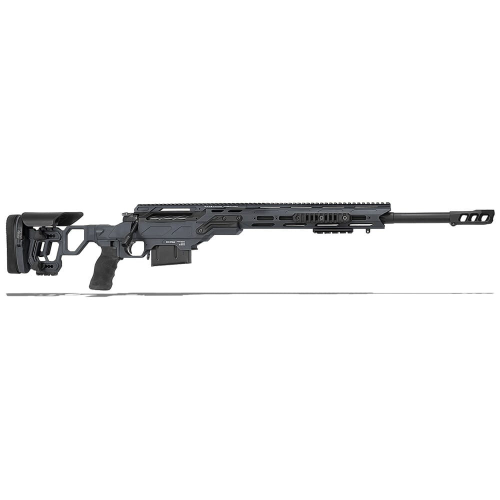 Cadex Defense CDX-30 TAC 6.5 Creedmoor 24" 1:8" Bbl Skele-Stock Hybrid Gry/Blk Rifle w/MX1 MB CDX30-TAC-6.5-24-BS20-D2B1N-HGB - Cadex Defense