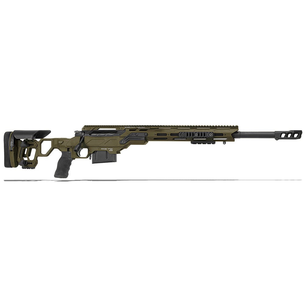Cadex Defense CDX-30 TAC 6.5 Creedmoor 24" 1:8" Bbl Skele-Stock Hybrid ODG/Blk Rifle w/MX1 MB CDX30-TAC-6.5-24-BS20-D2B1N-HOD - Cadex Defense