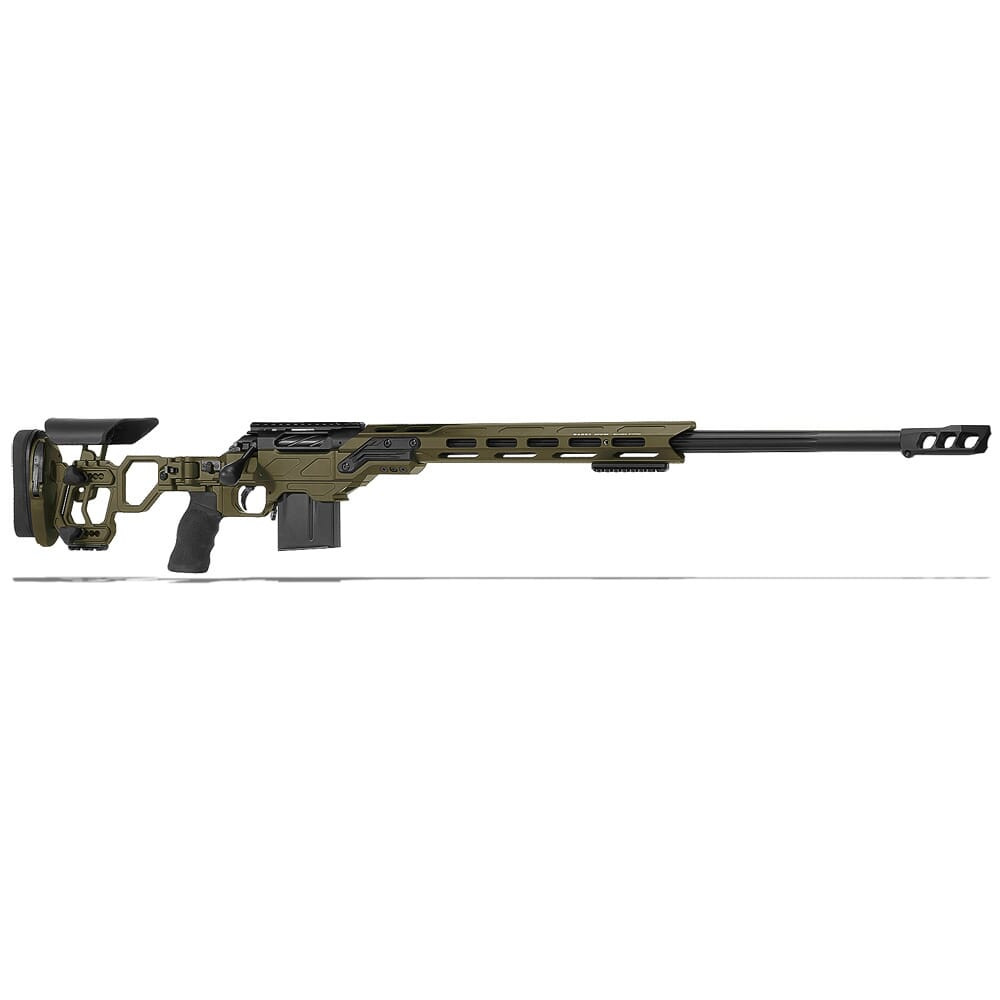 Cadex Defense CDX-R7 LCP (Lite Comp) LA .338 Lapua Mag 27" 1:9.5" Bbl Skele-Stock Hybrid ODG/Blk Rifle w/MX1 MB CDXR7-LCP-338-27-BS30-D2D3N-HOD