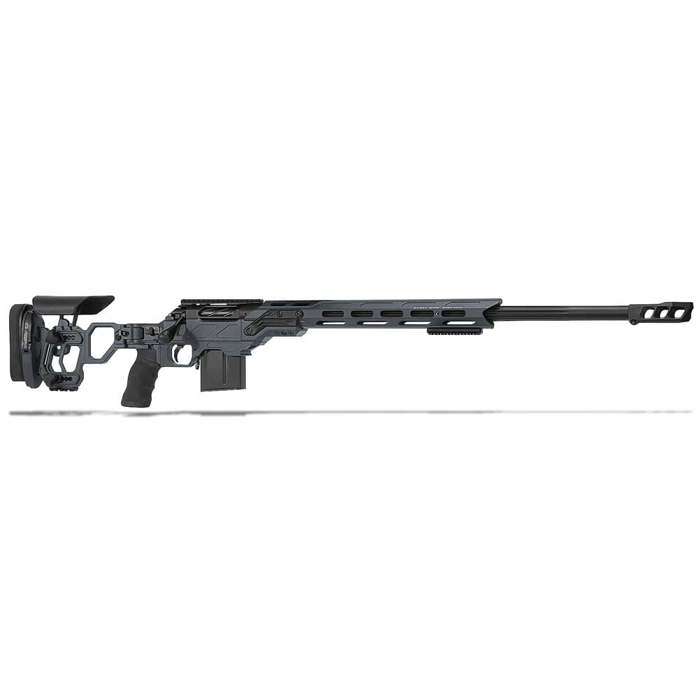 Cadex Defense CDX-R7 LCP (Lite Comp) SA 6.5 Creedmoor 24" 1:8" Bbl Skele-Stock Hybrid Gry/Blk Rifle w/MX1 MB CDXR7-LCP-6.5-24-BS20-D2B1N-HGB - Cadex Defense