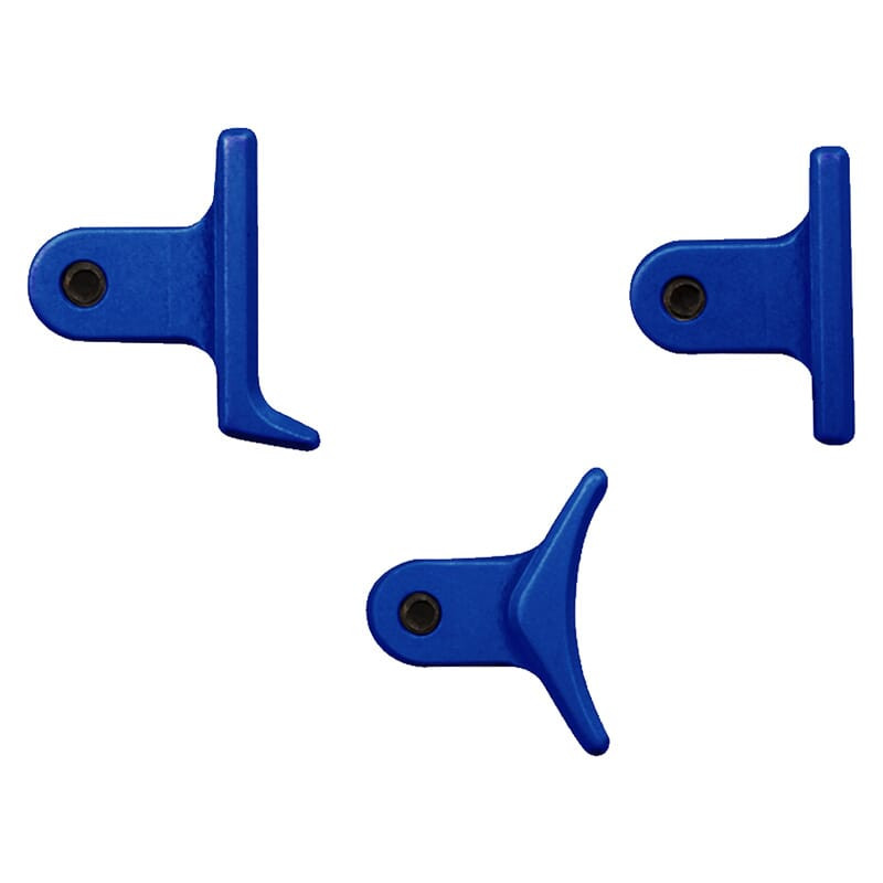 Timney Triggers Calvin Elite Custom AR/Remington 700 Blue Shoe Kit w/Heeled, Curved, & Straight Trigger Shoes CE-3 - Timney Triggers