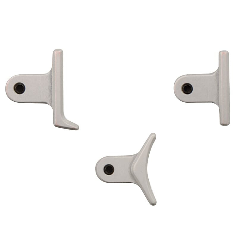 Timney Triggers Calvin Elite Custom AR/Remington 700 Silver Shoe Kit w/Heeled, Curved, & Straight Trigger Shoes CE-6 - Timney Triggers