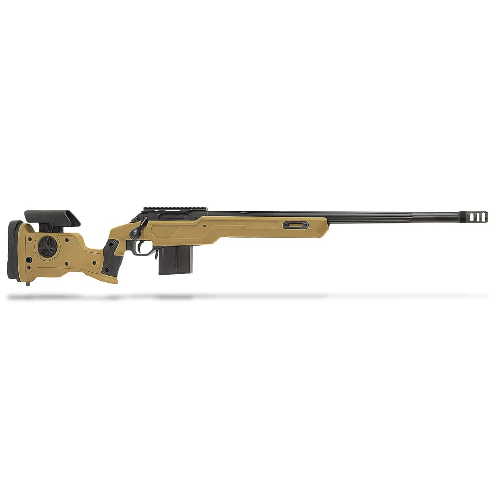 Cadex Defense CDX-R7 SHP LA .300 Norma Mag 26" 1:8" Bbl Integrated Stock Hybrid Tan/Blk Rifle w/MX2 ST MB CDXR7-SHPD-3NM-26-CI30-D2B1N-HTB - Cadex Defense