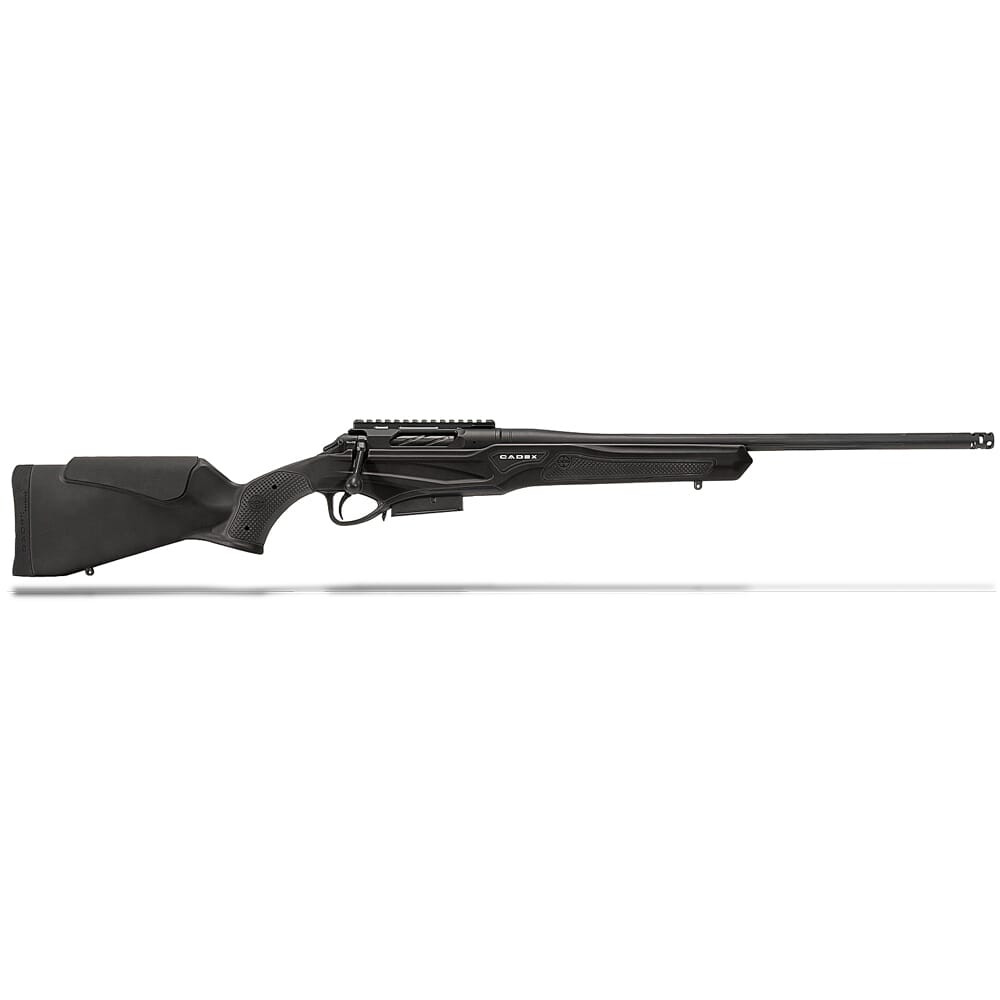 Cadex Defense CDX-R7 SPTR SA .270 WSM 24" 1:9" Bbl Black Rifle w/Hunting-Style MB CDXR7-SPTR-0SM-24-DI00-D2C1N-BLK - Cadex Defense