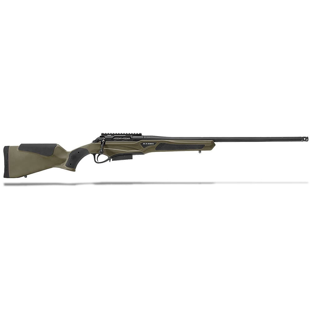 Cadex Defense CDX-R7 SPTR LA 28 Nosler 26" 1:9" Sporter Bbl Hybrid OD Green/Black Rifle w/Hunting-Style MB CDXR7-SPTR-28N-26-DI00-D2C1N-HOD - Cadex Defense