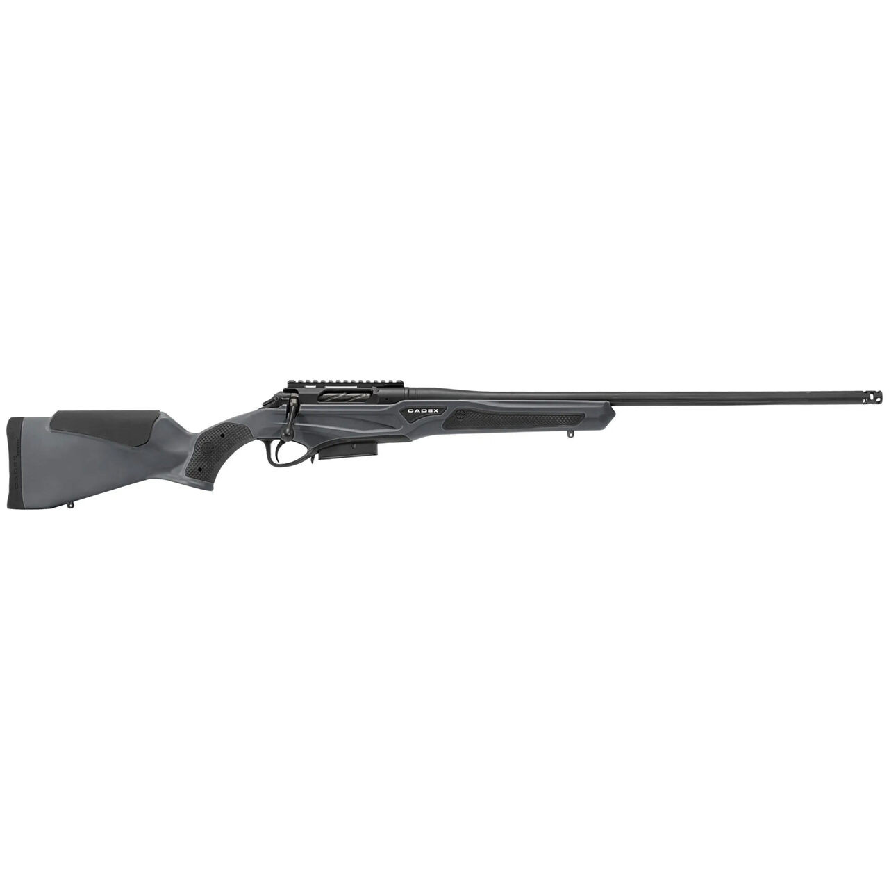Cadex Defense CDX-R7 SPTR SA .308 Win 20" 1:10" Sporter Bbl Hybrid Grey/Black Rifle w/Hunting-Style MB CDXR7-SPTR-308-20-DI00-D4E1N-HGB - Cadex Defense