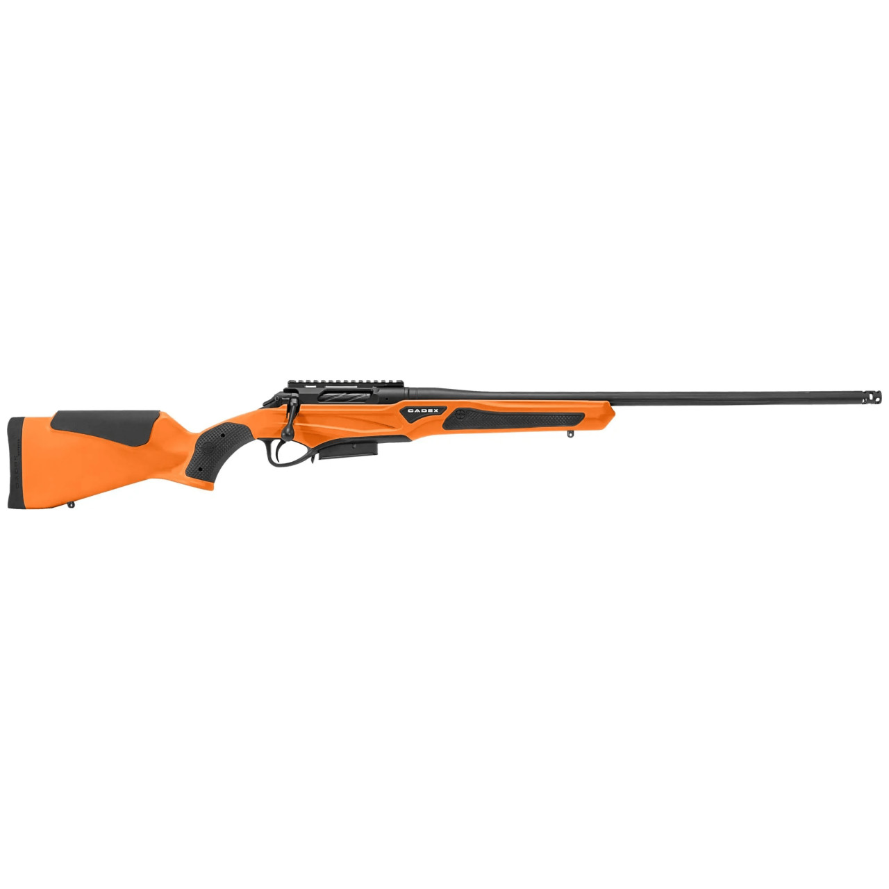 Cadex Defense CDX-R7 SPTR SA .308 Win 20" 1:10" Sporter Bbl Hybrid Orange/Black Rifle w/Hunting-Style MB CDXR7-SPTR-308-20-DI00-D4E1N-HOR - Cadex Defense