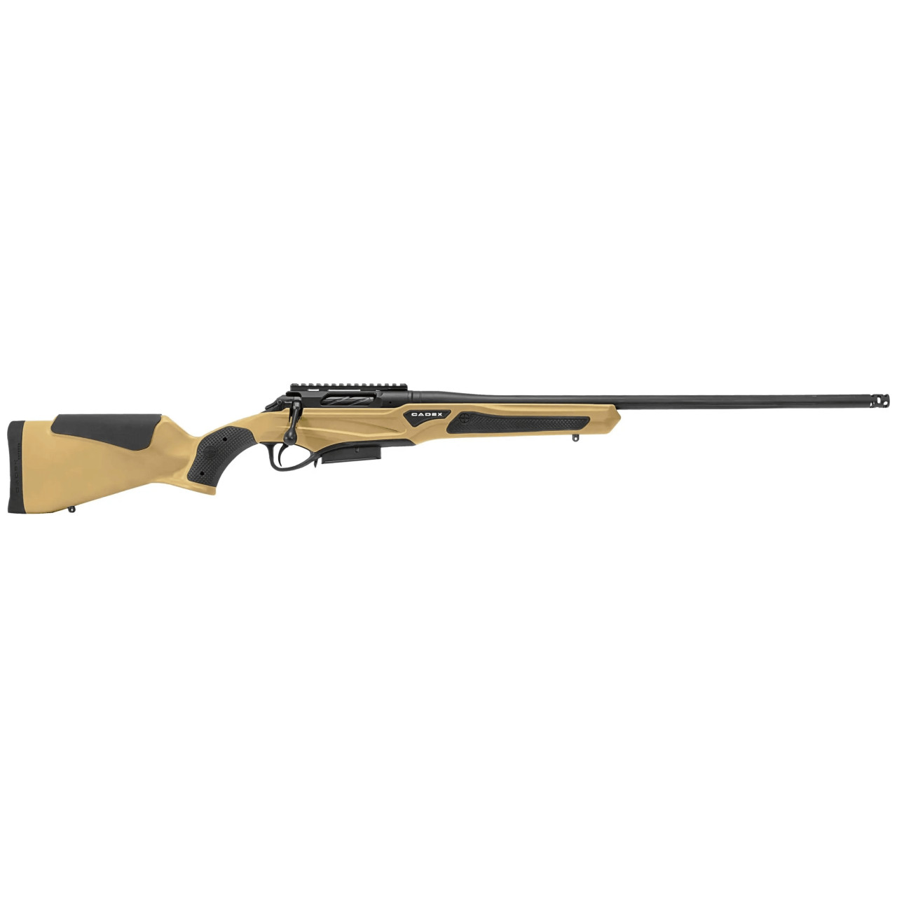 Cadex Defense CDX-R7 SPTR SA .308 Win 20" 1:10" Sporter Bbl Hybrid Tan/Black Rifle w/Hunting-Style MB CDXR7-SPTR-308-20-DI00-D4E1N-HTB - Cadex Defense